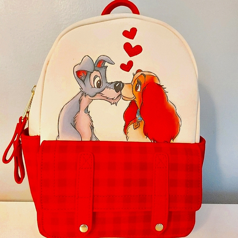 Loungefly lady and the tramp dinner table backpack